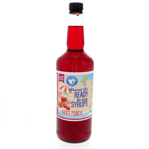 Miniatura 55 de Hypothermias Wild Cherry - Jarabe de sabores de cono de nieve hawaiano listo para usar (128 onzas líquidas), hielo afeitado, 100% azúcar de caña pura