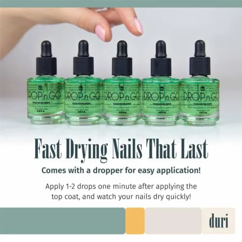Miniatura 5 de duri Drop'n Go Gotas de uñas de secado rápido, gotas de secado rápido para esmalte de uñas de larga duración, 0.45 onzas líquidas (paquete de 1)