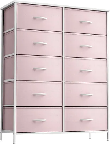 Miniatura 9 de Sorbus - Cómoda para niños con 8 cajones: mueble de almacenamiento en torre para dormitorio, pasillo, armario, organización de oficina, marco