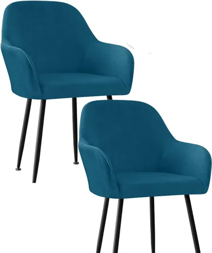 Miniatura 11 de Fundas protectoras de terciopelo elástico para sillas de comedor con brazos y respaldo curvado pequeño, juego de 6/4/2 para cocina, oficina, hogar
