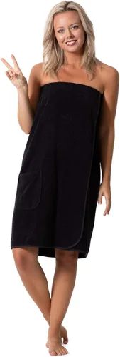 Miniatura 4 de Robe Direct Women’s Terry Cloth Spa and Bath Towel Wrap with Adjustable Closure & Elastic Top