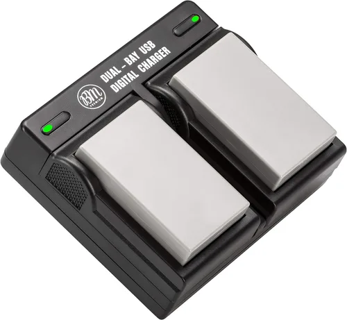 BM - Paquete de 2 baterías EN-EL5 y cargador de batería dual USB para cámara digital Nikon Coolpix P80, P90, P100, P500, P510, P520, P530