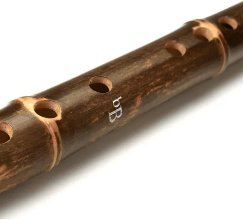 Miniatura 5 de Flauta de bambú vertical marrón original Instrumento musical chino tradicional Xiao