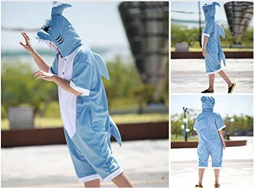 Miniatura 2 de WOTOGOLD pijamas disfraz en forma de tiburón para adulto, ideal para Cosplay