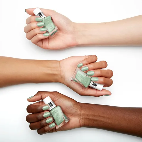 Miniatura 3 de Essie Gel Couture, Esmalte de uñas de larga duración, Vegano, Be Dazzled, Verde, Bling It, 0.46 fl oz