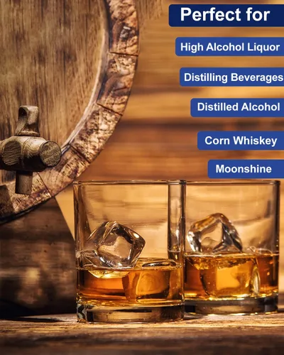 Miniatura 2 de CIMALAB Hidrómetro - Medidor de Alcohol, Hidrómetro de Alcohol 0-200 Proof e Hidrómetro Tralle, Probador de Graduación Alcohólica