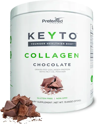 Miniatura 9 de Proteína de colágeno Keto en polvo con aceite MCT, apto para dieta cetogénica y paleo, péptidos de colágeno hidrolizados criados con pasto puro