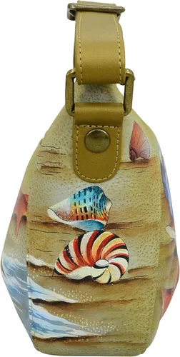 Miniatura 3 de Anuschka - Hobo para mujer, piel auténtica, pintado a mano, exterior