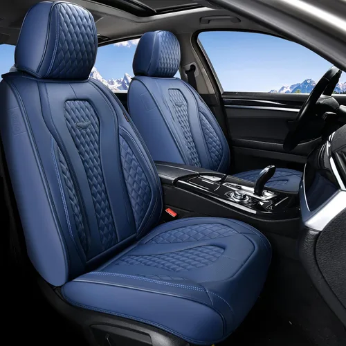 Coverado Fundas de asiento, fundas de asiento de automóvil, fundas de asiento delantero, funda azul para asiento de automóvil, fundas impermeables