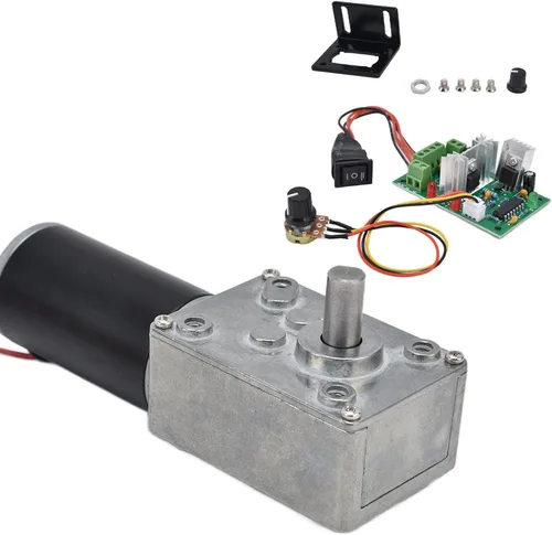 DC12VGearMotorandPWMDriverKit, 20-400RPMMotorSeries, SpeedReductionMotorwith8mmDShaft (50RPM), GearedMotor