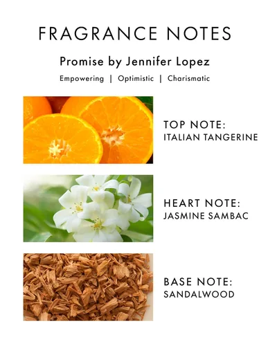 Miniatura 2 de Jennifer Lopez - Promise - Perfume, Eau De Parfum en Bolsito de 0.34 fl oz (10 ml) Perfume Floral Amaderado para Mujeres, Notas de Cítricos, Ámbar