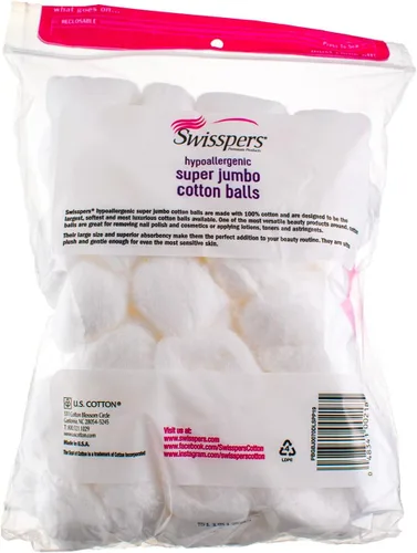 Miniatura 2 de Swisspers Bola de algodón súper jumbo premium, Puff Perfect (paquete de 4)