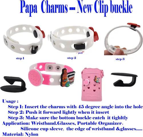 Miniatura 3 de Colgantes médicos para zapatos, Papacharms, nuevo mexicano, clip, hebilla, encantos para zapatos, papacharms, hombres y mujeres, decoración