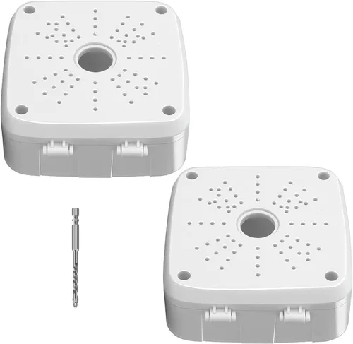 Miniatura 11 de Soporte universal para cámara de seguridad, soporte de caja de conexiones abatible, base de cámara IP de plástico impermeable, soporte de cable