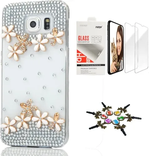 Miniatura 14 de Funda para Galaxy Note 8, elegante, hecha a mano en 3D [serie brillante], diseño de lazo grande compatible con Samsung Galaxy Note 8 con protector
