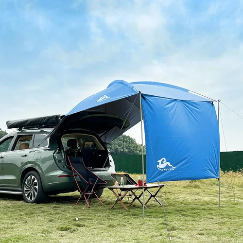 Miniatura 9 de Tienda de campaña para maletero de SUV con toldo, impermeable 3000MM UPF 50+, toldo con sombra para maletero para SUV/furgoneta/MPV/CUV