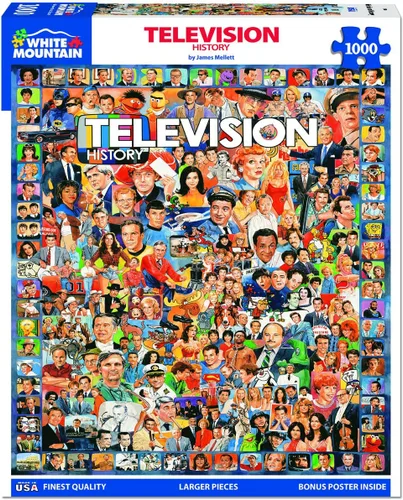 Miniatura 2 de White Mountain Puzzles Historia de la televisión - Rompecabezas de 1000 piezas
