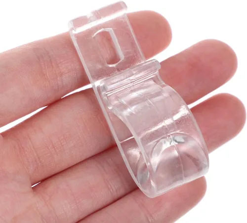 Miniatura 8 de DOITOOL 40 clips para persianas enrollables con tornillos, 40 unidades de soportes para cable de ventana, cerraduras de seguridad para niños