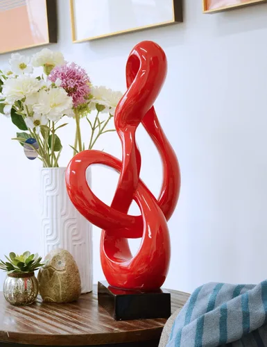 Miniatura 9 de Decoración moderna para el hogar, escultura de clave aguda, piano, estatua musical, centro de mesa, arte para sala de estar, dormitorio, rojo, 23