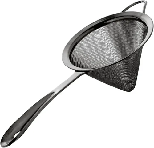 Miniatura 11 de A Bar Above Colador de malla cónica de cobre antiguo, tamiz de cóctel fino para camareros y chefs, doble colador de acero inoxidable 304 para té