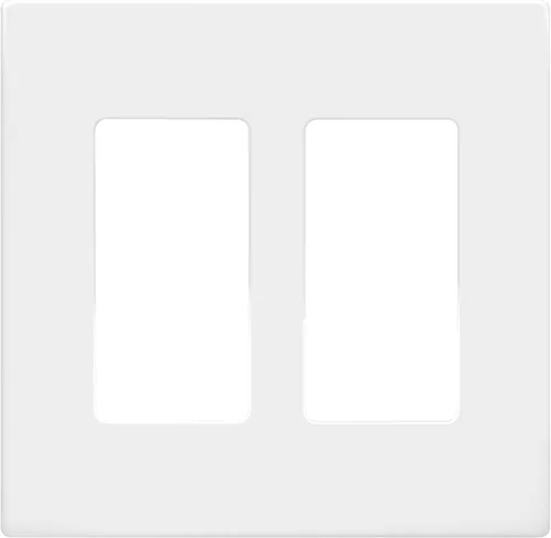 Miniatura 125 de ENERLITES Placas de pared decorativas sin tornillos, cubiertas de tomacorrientes seguras para niños, tamaño de 4 posiciones, 4.68" H x 8.30" L, Negro