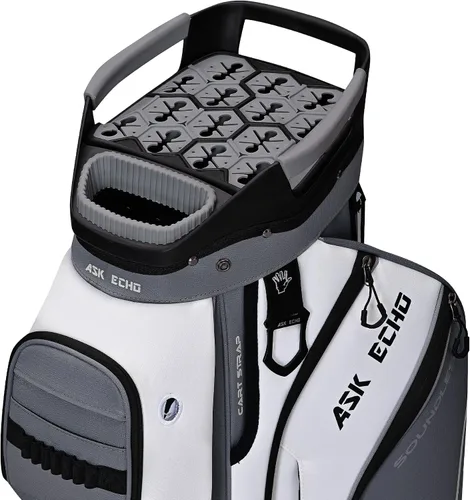 Miniatura 12 de ASK ECHO Soundless-Series - Bolsa para carrito de golf con 15 divisores, parte inferior con bloqueo de agarre