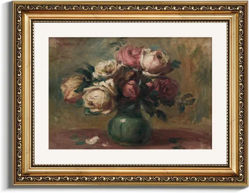 Miniatura 92 de VIYYIEA Arte de Pared con Marco Dorado Impresión en Lienzo Decoración del Hogar para Sala de Estar Mujeres Leyendo Cuadros para Dormitorio Baño