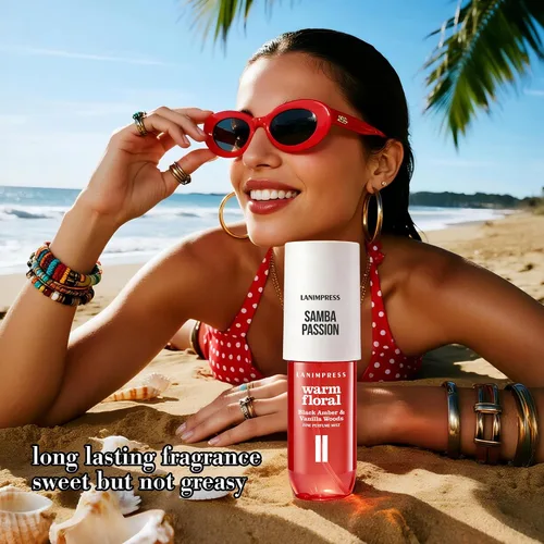 Miniatura 4 de Fragancia para el cabello y el cuerpo de 3 onzas líquidas, Eau de Parfum para mujer, aroma cálido, perfume n.º 2, aroma floral de fruta, con notas