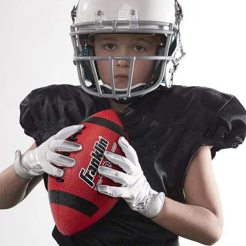 Miniatura 7 de Franklin Sports Balones de fútbol americano de goma para niños Junior Grip-Rite tamaño juvenil - Balones de fútbol americano Peewee Kids duraderos
