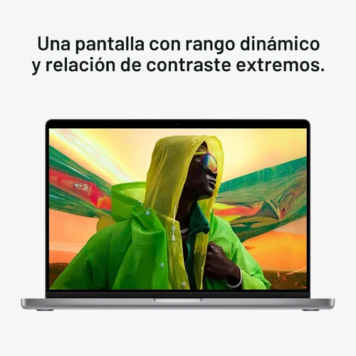 Miniatura 6 de Apple MacBook Pro de finales de 2021 con chip Apple M1 Pro CPU de 10 núcleos, 16 pulgadas, 16 GB de RAM, 512 GB de almacenamiento SSD, gris espacial