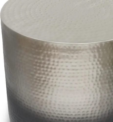 Miniatura 5 de SIMPLIHOME Nova Mesa de metal – Mesa redonda de hierro de 19 pulgadas de ancho en cobre degradado, mesa auxiliar de tambor bohemio para sala
