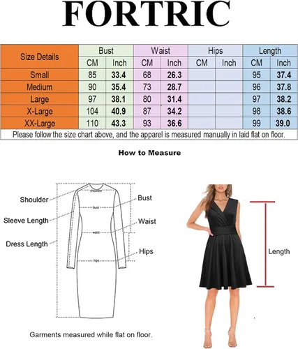 Miniatura 4 de FORTRIC Vestidos de invitada de boda para mujer 2023, verano, otoño, regreso a casa, formal