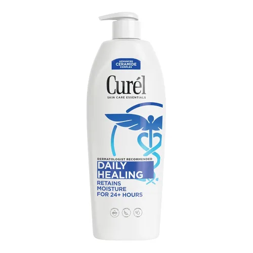Miniatura 11 de Curel Loción diaria curativa para manos y cuerpo, hidratante nutre la piel seca con complejo avanzado de ceramida, repara la barrera de humedad, 13