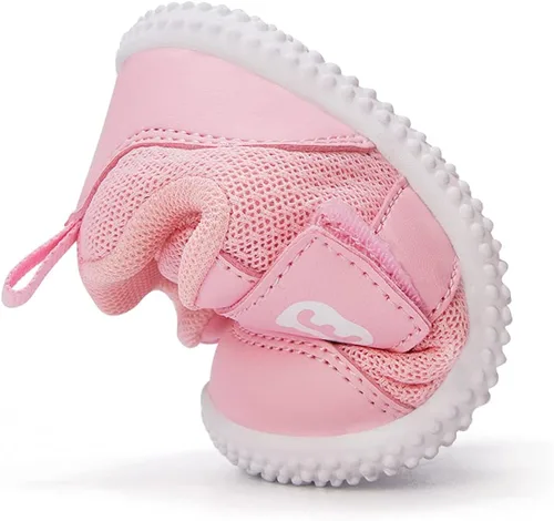 Miniatura 4 de BMCiTYBM Baby Boy Girl Shoes Breathable Walking Shoes Lightweight Non-Slip Sneakers Infant First Walker Shoes 6 9 12 18 24 Months Black Size 18-24