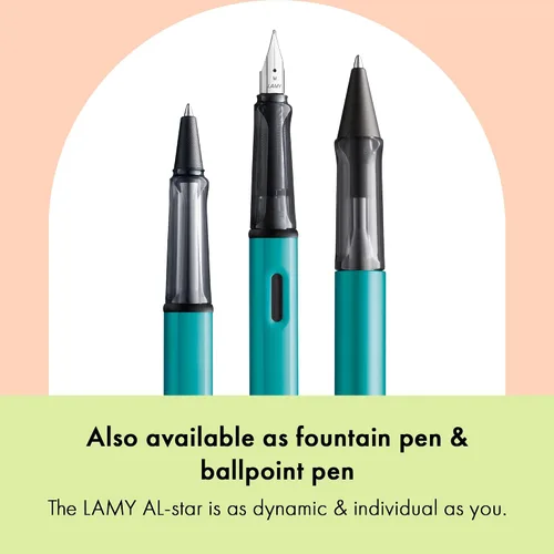 Miniatura 5 de Lamy AL-star Turmalina - Bolígrafo con mango ergonómico transparente y ancho de línea M - cuerpo ligero de aluminio - incluye recarga de bola M 63