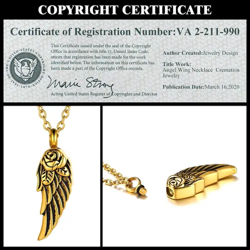 Miniatura 6 de Richsteel Urn Necklaces for Ashes for Women Men Cremation Pendant Necklace for Ashes Stainless Steel Memorial Jewelry