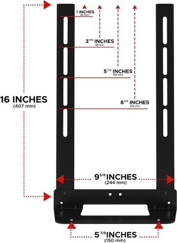 Miniatura 8 de Soporte de TV Soundbass Beam, Compatible con las Generaciones 1 y 2 del Soporte de Montaje Sonos Beam para TV, Negro, Kit Completo de Hardware