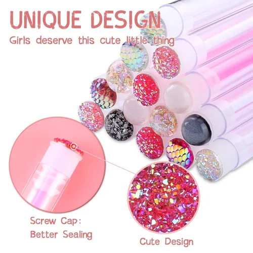Miniatura 3 de Dming - Cepillo para pestañas, herramienta de maquillaje, suministros para extensiones de pestañas, cepillo de limpieza, rímel con diamante, 50