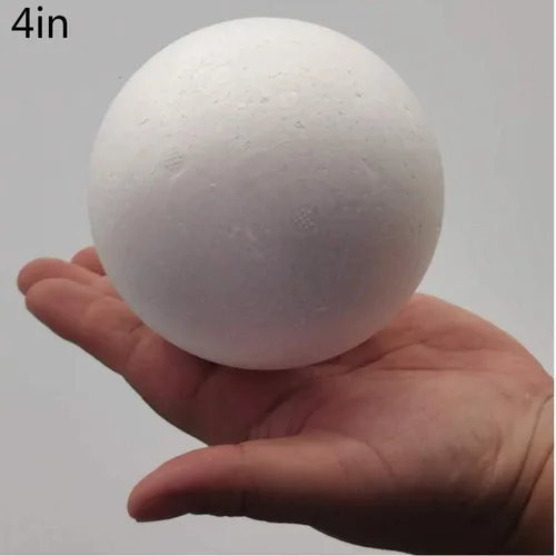Miniatura 2 de FFchuanhe Paquete de 16 bolas de espuma para manualidades, bolas redondas lisas de poliestireno de 4 pulgadas, para suministros de arte