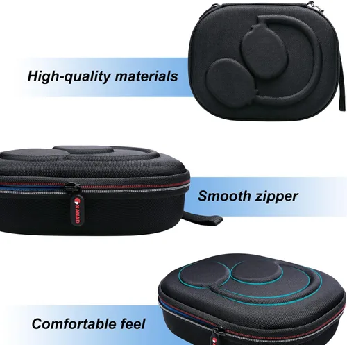 Miniatura 5 de XANAD Funda rígida para JBL Tune 720BT/770NC/710BT/760NC/700BT/750BT/510BT/660NC/520BT/500/E45BT y JBL Live Negro exterior+interior azul