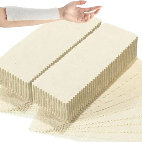 Loopeer 300 tiras de cera facial de muselina natural, depilación, cejas, precortadas, para el cuerpo, de algodón, para mujeres y hombres (8 x 2.8 8