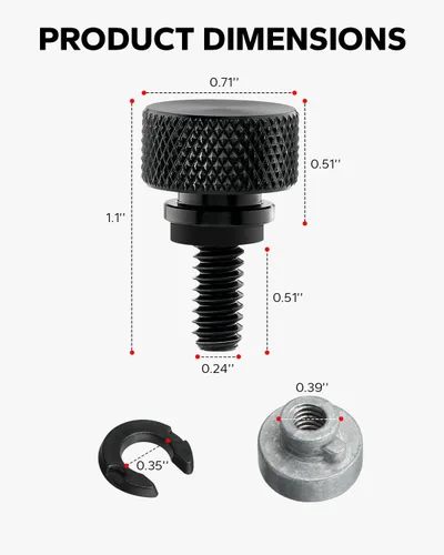 Miniatura 7 de Cubierta de tornillo para perno de asiento Harley