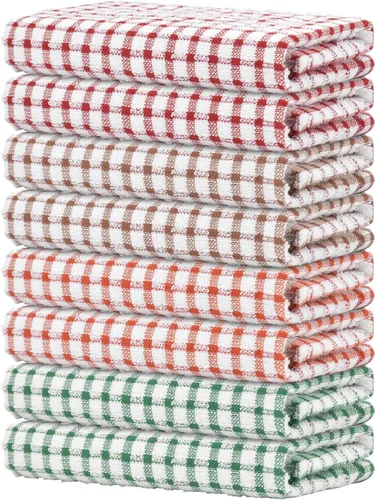 Miniatura 31 de Nialnant 8 Piezas Trapos de Cocina para Platos, 100% Algodón Suave Absorbente de Secado Rápido, Paños de Cocina para Cocina, Lavar Platos, Trapos