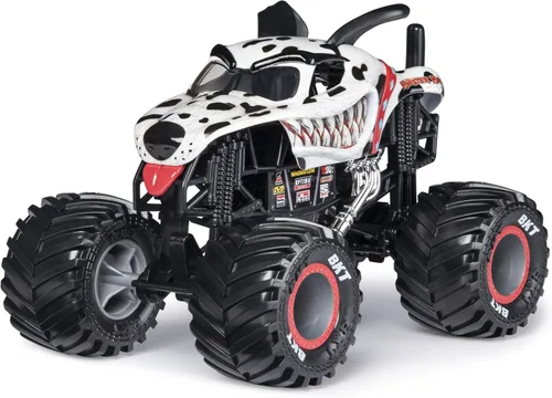 Monster Jam, Monster Mutt - Camión monstruo dálmata oficial, vehículo fundido a presión, escala 1:24, multicolor