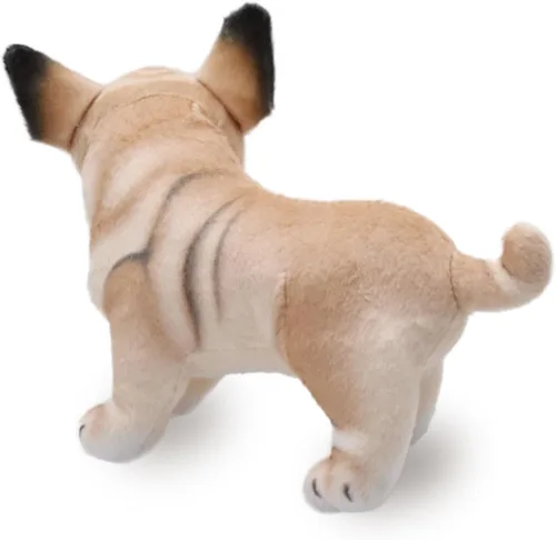 Miniatura 5 de BABOLI Perro Frenchie de peluche realista, muñeco de bulldog francés súper realista, cachorro de peluche, juguete gracioso para niños, regalo