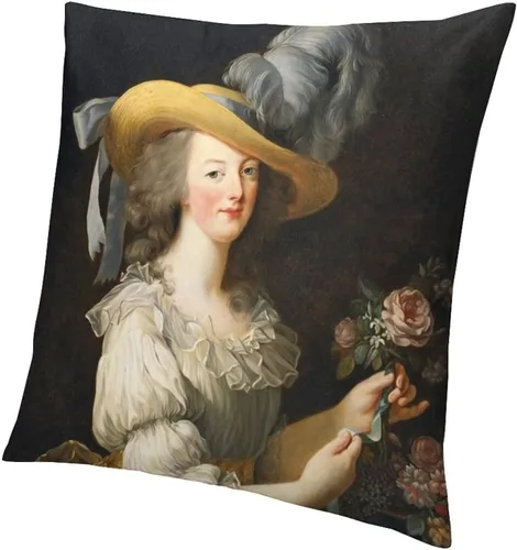 Miniatura 2 de Marie Antoinette Queen of Style - Funda de almohada cuadrada y acogedora para decoración del hogar para sala de estar, sofá, cojín de coche, 18 x 18