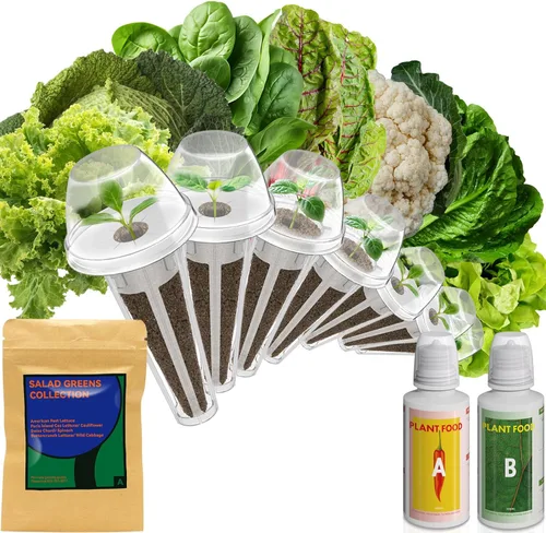 Miniatura 11 de Kit de semillas de frutas Inbloom para AeroGarden, Ahopegarden, GARDENCUBE, MUFGA, sistema de cultivo hidropónico iDoo, 7 cápsulas