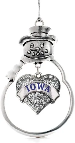 Miniatura 96 de Inspired Silver - Big Sis - Adorno de Navidad plateado - Adorno de árbol de Navidad con dije de corazón con circonita cúbica - Decoración colgante