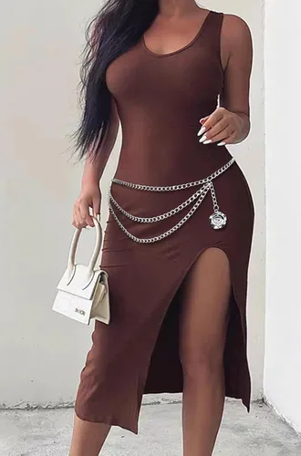 Miniatura 6 de Chain Belts for Women Fashion Plus Size Waist Chain Belt Gold Silver Waist Belt Belly Chain JWaist Links Belt