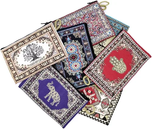 Miniatura 3 de BDM - Monedero billetero turco con Estampado Floral 2-Azul
